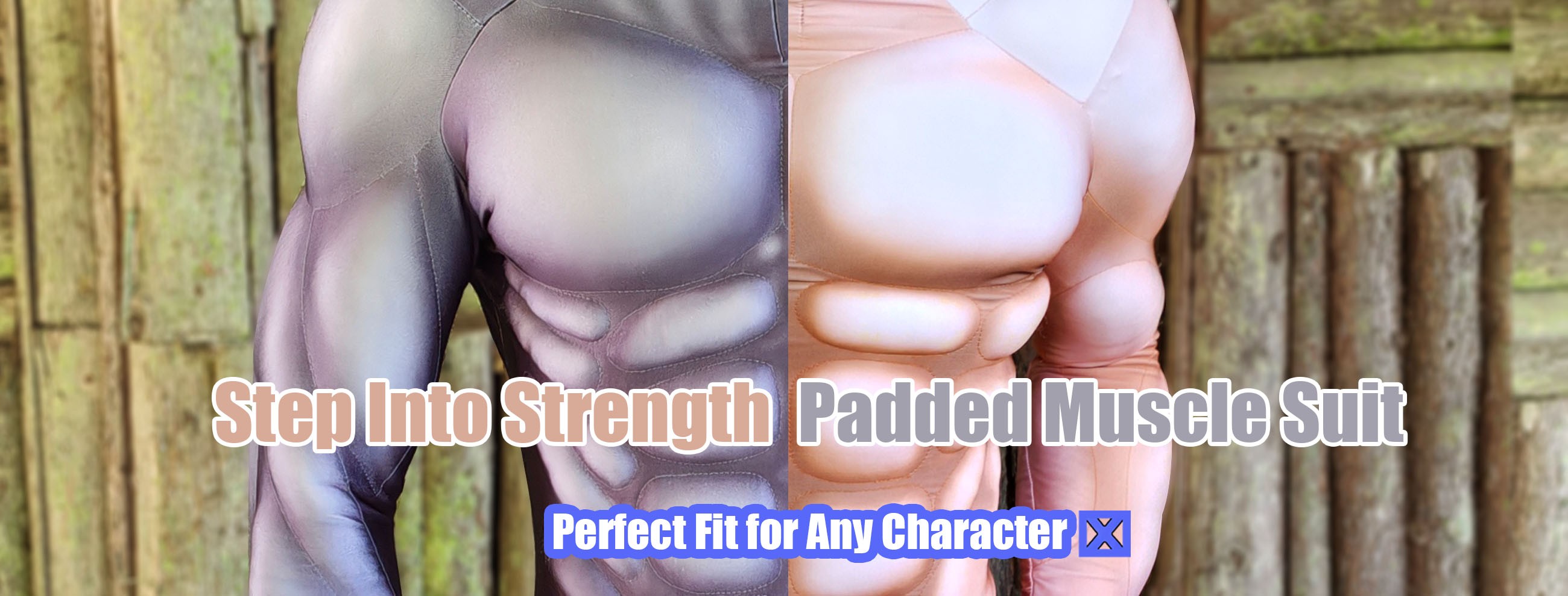 Padded Muscle Furry Suit